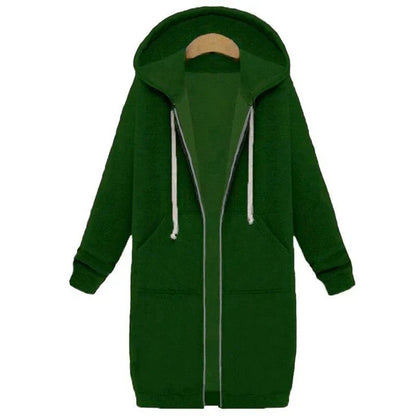 Abrigo De Invierno Largo Con Capucha Para Mujer | Ideal Para Invierno