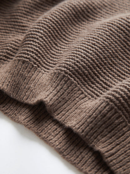 Jersey De Manga Larga Con Cuello En V Y Diseño Liso Para Mujer | Ideal Para Uso Diario