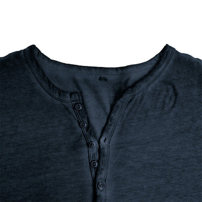 Camiseta Henley de Manga Larga para Hombres | Ideal para Uso Diario