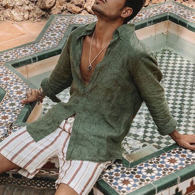 Camisa de Hombre con Corte Estándar para Uso Informal | Ideal para el Día a Día