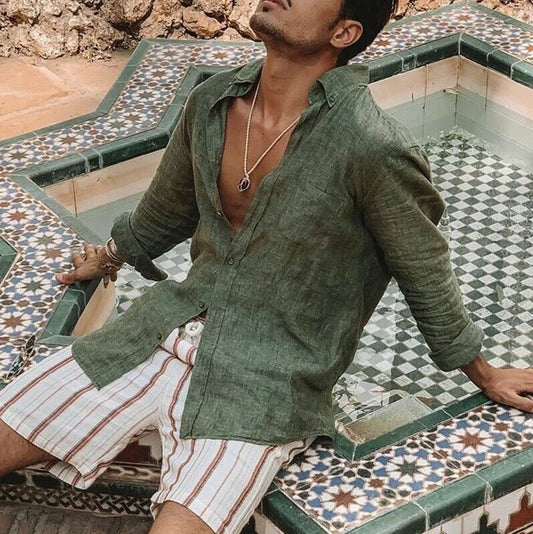 Camisa de Hombre con Corte Estándar para Uso Informal | Ideal para el Día a Día