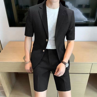 Conjunto de Dos Piezas con Camisa de Manga Larga para Hombre | Ideal para Uso Diario