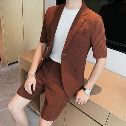 Conjunto de Dos Piezas con Camisa de Manga Larga para Hombre | Ideal para Uso Diario