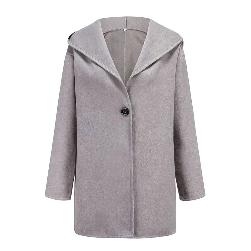 Trench Coat De Corte Largo Y Ajuste Holgado Para Mujeres | Ideal Para Uso Diario O Entretiempo