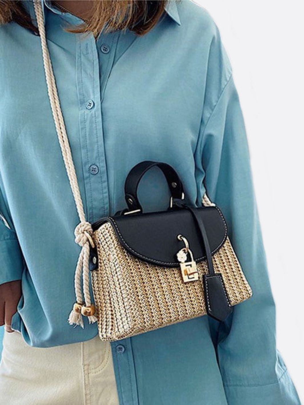 Bolso Versátil Con Bandolera Ajustable Y Asa Rígida Para Uso Diario | Ideal Para Salidas