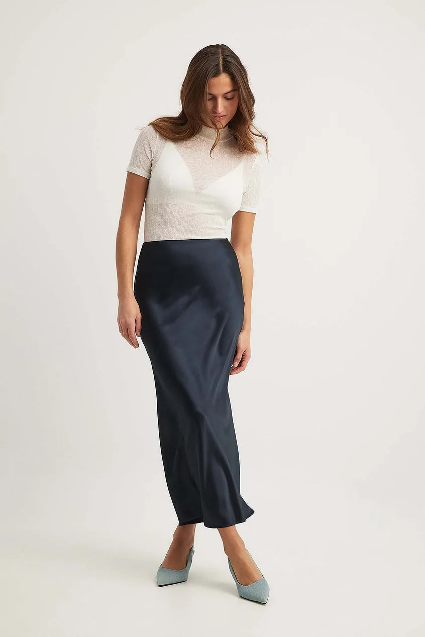 Falda Midi de Talle Alto para Mujer | Ideal para Uso Diario y Eventos