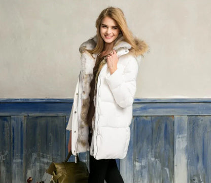 Parka De Invierno Con Cierre Frontal Para Mujer | Ideal Para Temporada De Frío