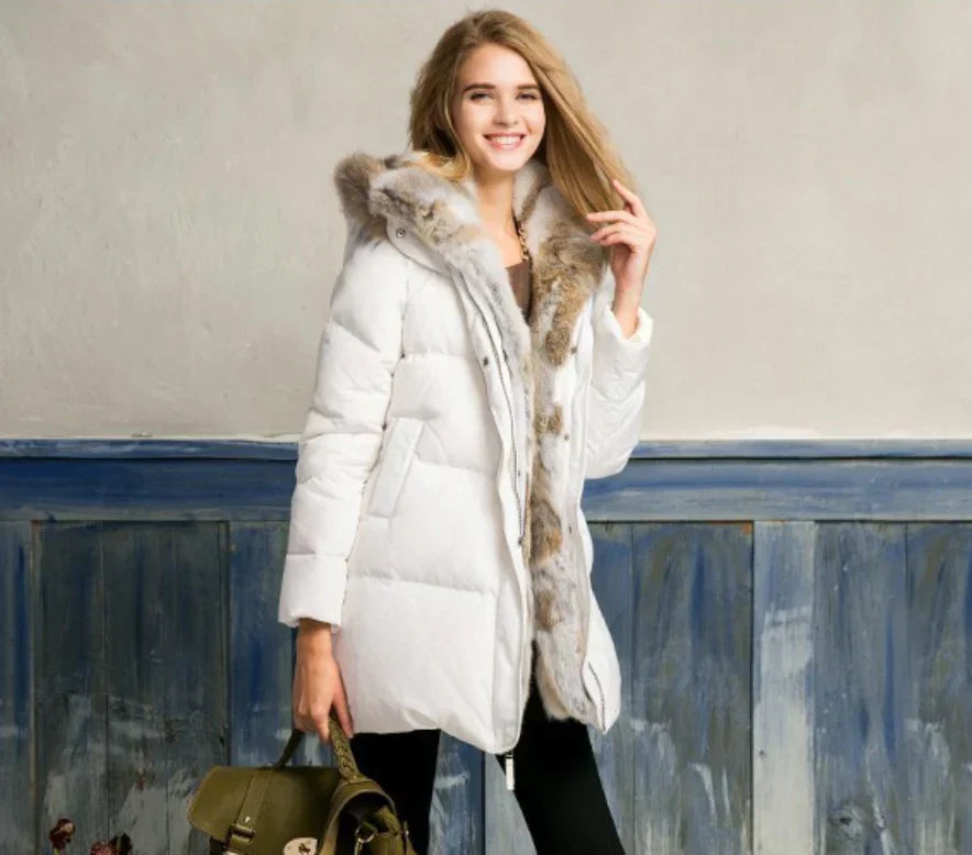 Parka De Invierno Con Cierre Frontal Para Mujer | Ideal Para Temporada De Frío