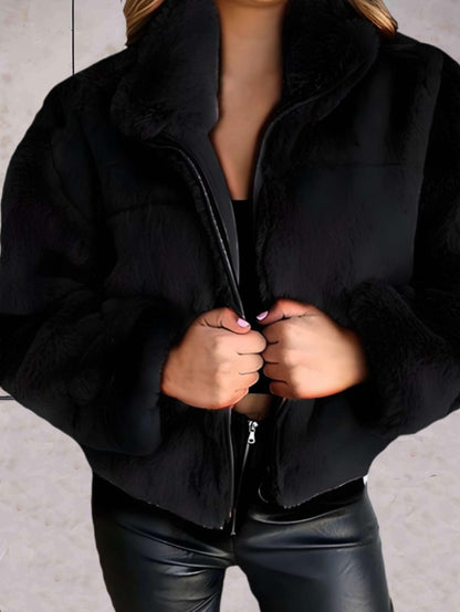 Chaqueta con Cremallera Frontal para Mujer | Ideal para La Temporada Fría