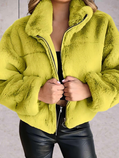 Chaqueta con Cremallera Frontal para Mujer | Ideal para La Temporada Fría
