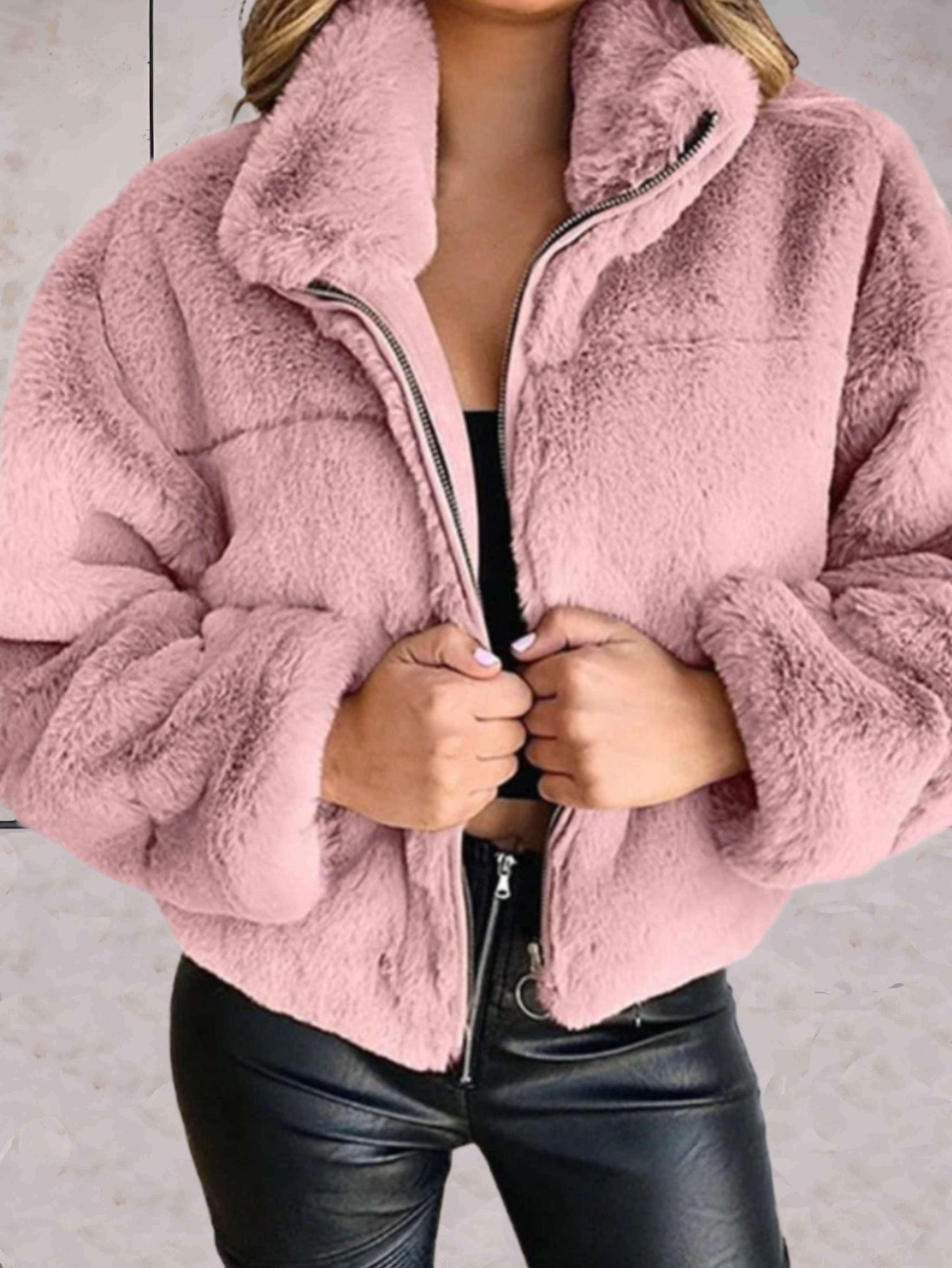 Chaqueta con Cremallera Frontal para Mujer | Ideal para La Temporada Fría