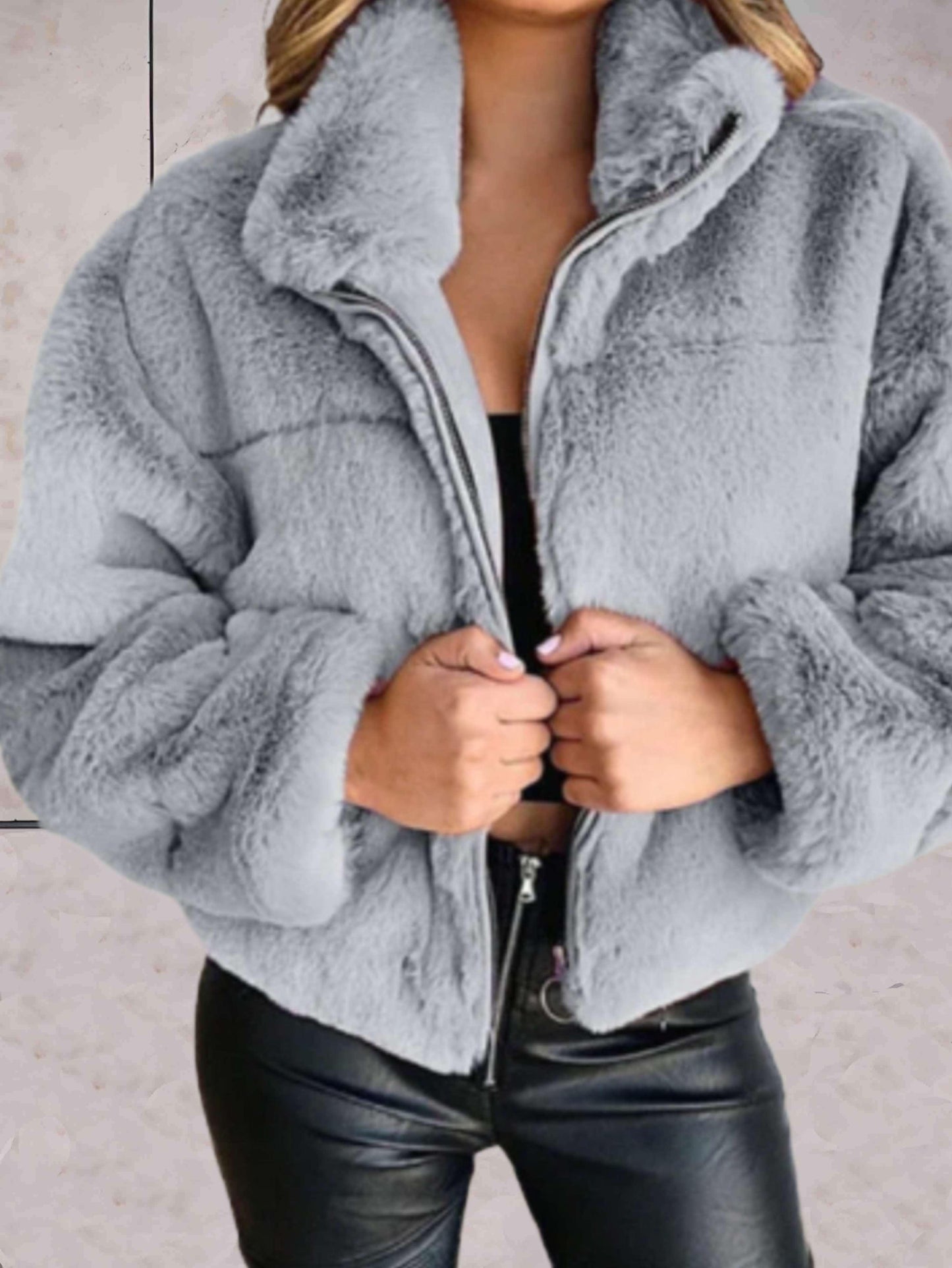 Chaqueta con Cremallera Frontal para Mujer | Ideal para La Temporada Fría