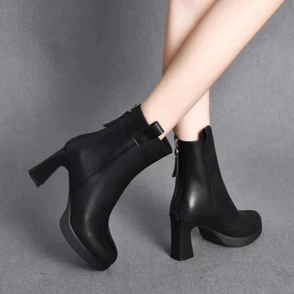 Botas De Tacón Alto Con Diseño Clásico Para Adultos | Ideal Para Uso Urbano