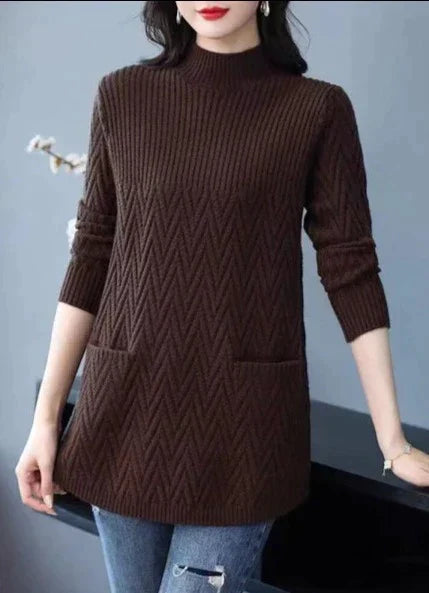 Jersey Con Corte Regular Para Mujer | Ideal Para Otoño E Invierno