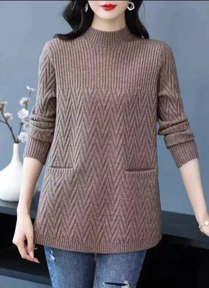 Jersey Con Corte Regular Para Mujer | Ideal Para Otoño E Invierno