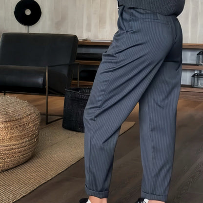 Pantalón De Cintura Alta Con Corte Recto Para Mujer | Ideal Para Uso Diario Y Profesional