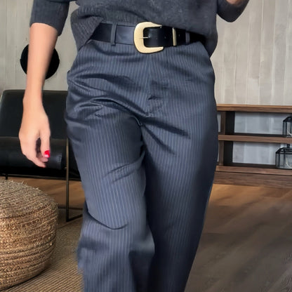 Pantalón De Cintura Alta Con Corte Recto Para Mujer | Ideal Para Uso Diario Y Profesional