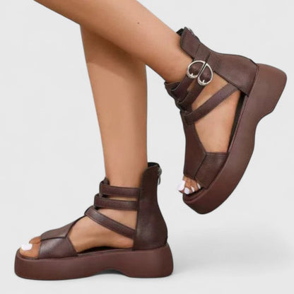 Sandalias Con Plataforma Y Tacón Para Mujer | Ideal Para Uso Diario Y Temporada Cálida