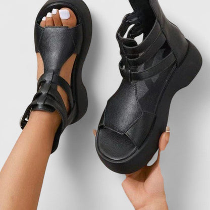 Sandalias Con Plataforma Y Tacón Para Mujer | Ideal Para Uso Diario Y Temporada Cálida