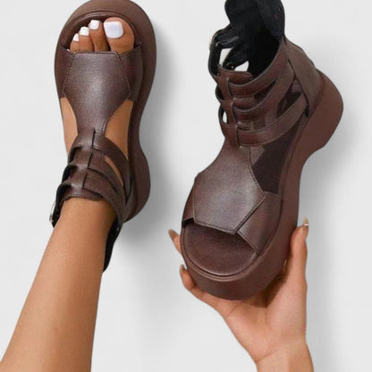 Sandalias Con Plataforma Y Tacón Para Mujer | Ideal Para Uso Diario Y Temporada Cálida