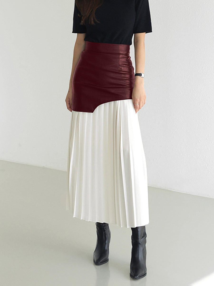 Falda Midi Asimétrica de Corte Regular para Mujer | Ideal para Uso Diario y Trabajo