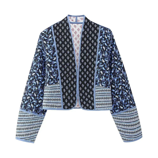 Chaqueta Reversible con Dos Bolsillos Frontales para Mujer | Ideal para Otoño e Invierno