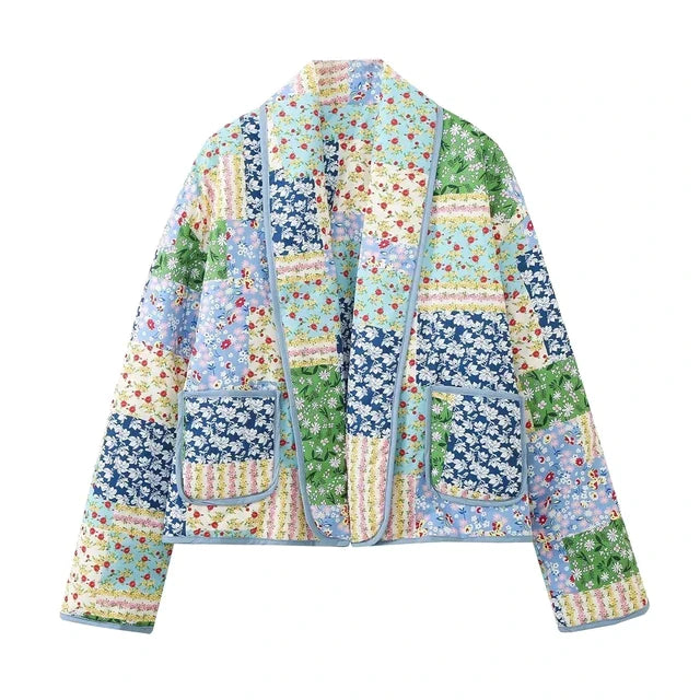 Chaqueta Reversible con Dos Bolsillos Frontales para Mujer | Ideal para Otoño e Invierno