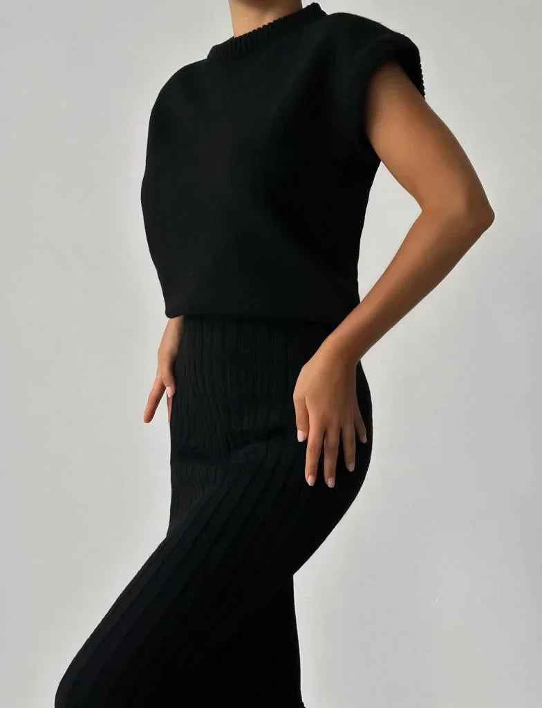 Conjunto de Dos Piezas con Cárdigan y Falda para Mujer | Ideal para Eventos Y Uso Diario