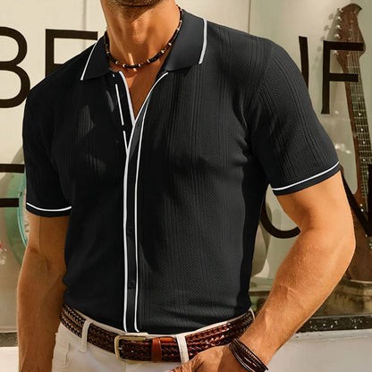 Polo de Hombre con Corte Ajustado y Detalles Texturizados | Ideal para Uso Diario y Profesional