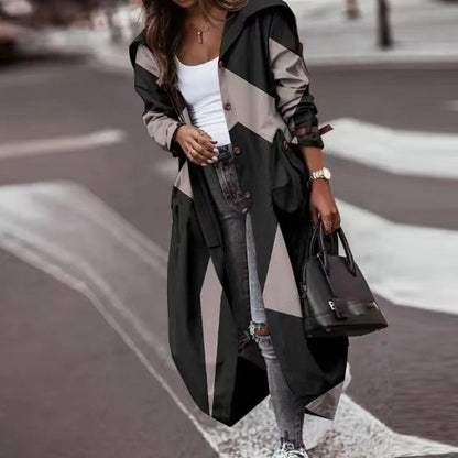 Trench Largo De Corte Recto Para Mujer | Ideal Para Salidas Diarias Y Actividades Al Aire Libre