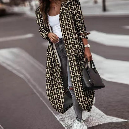 Trench Largo De Corte Recto Para Mujer | Ideal Para Salidas Diarias Y Actividades Al Aire Libre