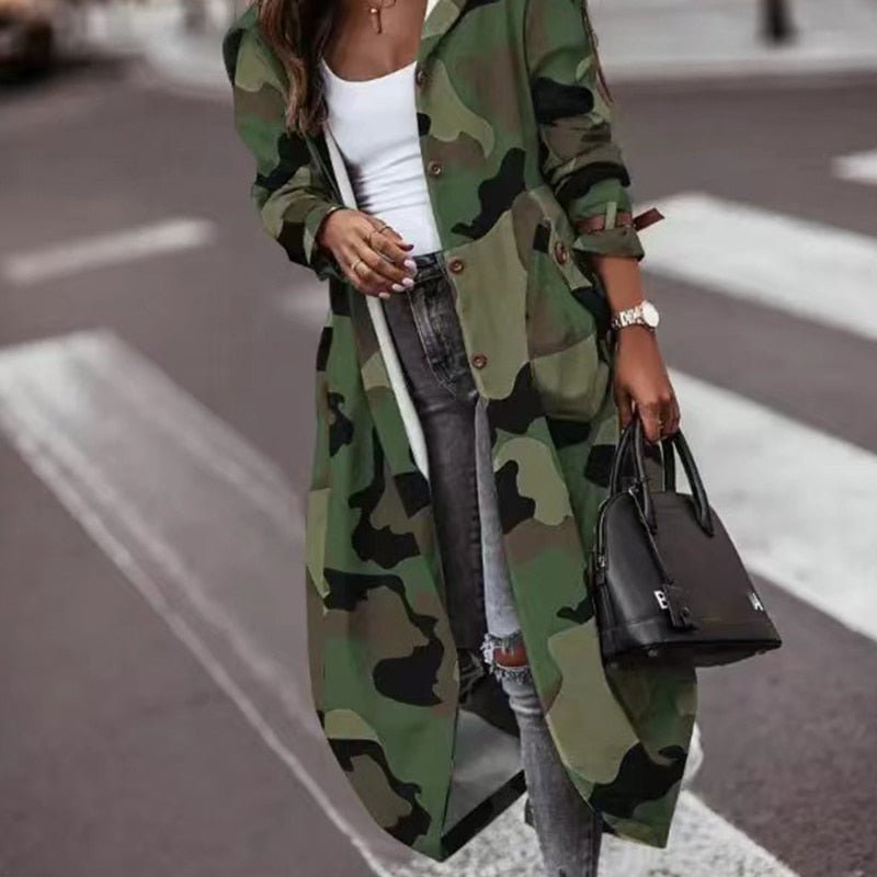 Trench Largo De Corte Recto Para Mujer | Ideal Para Salidas Diarias Y Actividades Al Aire Libre