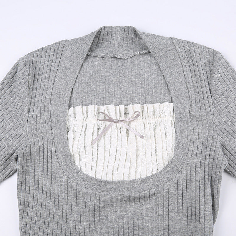 Top Con Escote Cuadrado Y Manga Larga Para Mujer | Ideal Para Uso Diario Y Semi-Formal