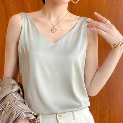 Camiseta De Tirantes Lisa Para Mujer | Ideal Para Verano Y Uso Diario
