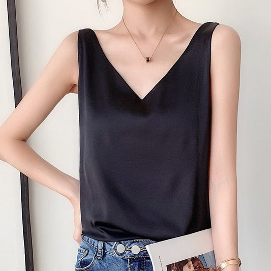 Camiseta De Tirantes Lisa Para Mujer | Ideal Para Verano Y Uso Diario
