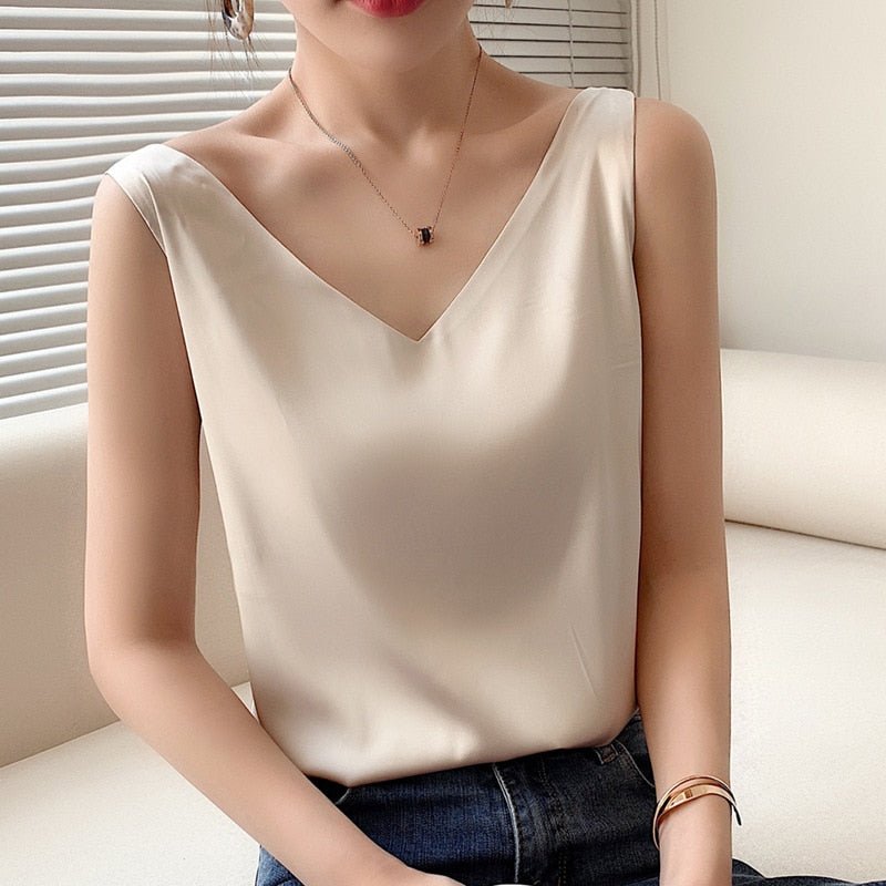 Camiseta De Tirantes Lisa Para Mujer | Ideal Para Verano Y Uso Diario