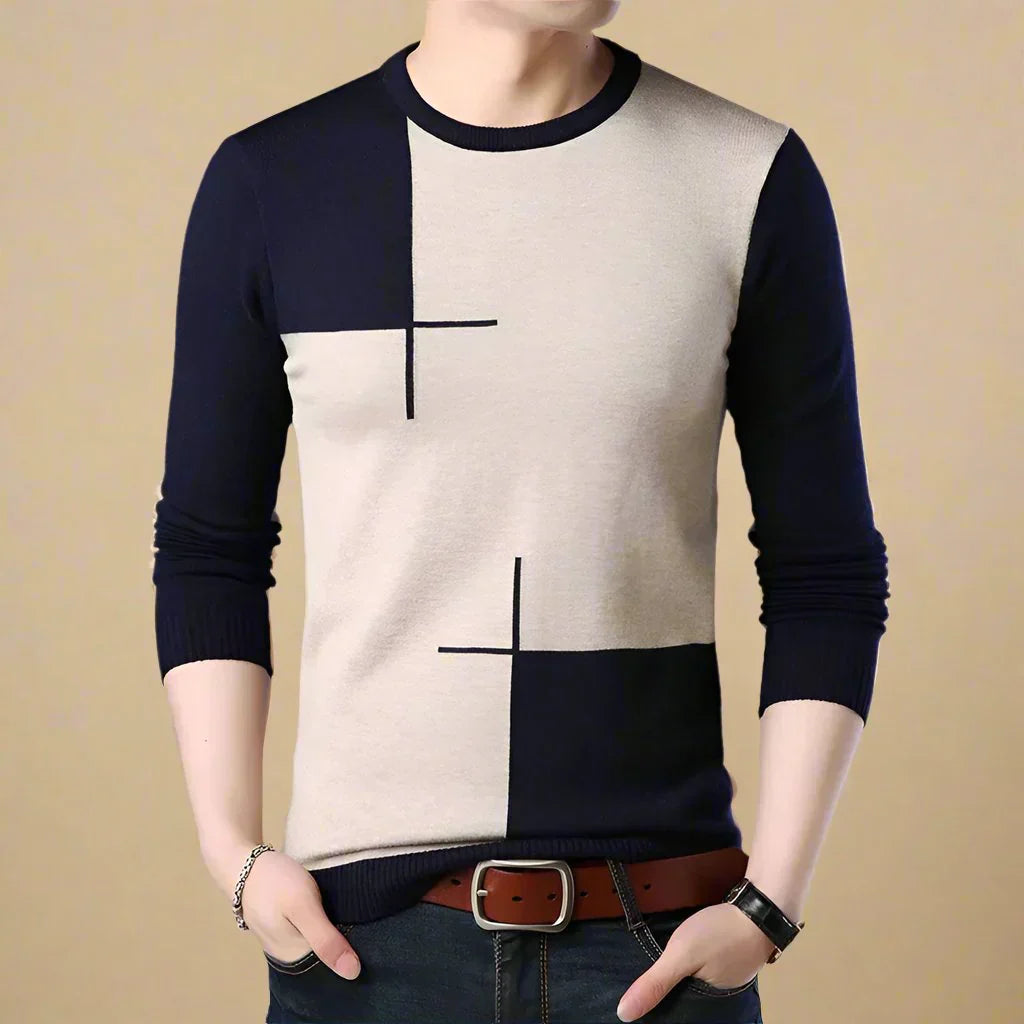 Jersey De Manga Larga Con Motivo Gráfico Para Hombre | Ideal Para Uso Diario Y Profesional