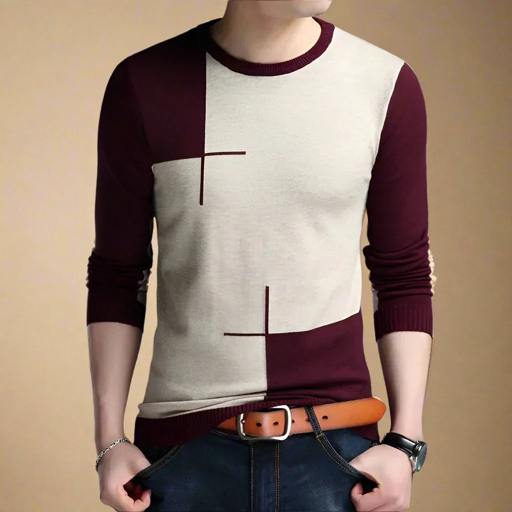 Jersey De Manga Larga Con Motivo Gráfico Para Hombre | Ideal Para Uso Diario Y Profesional