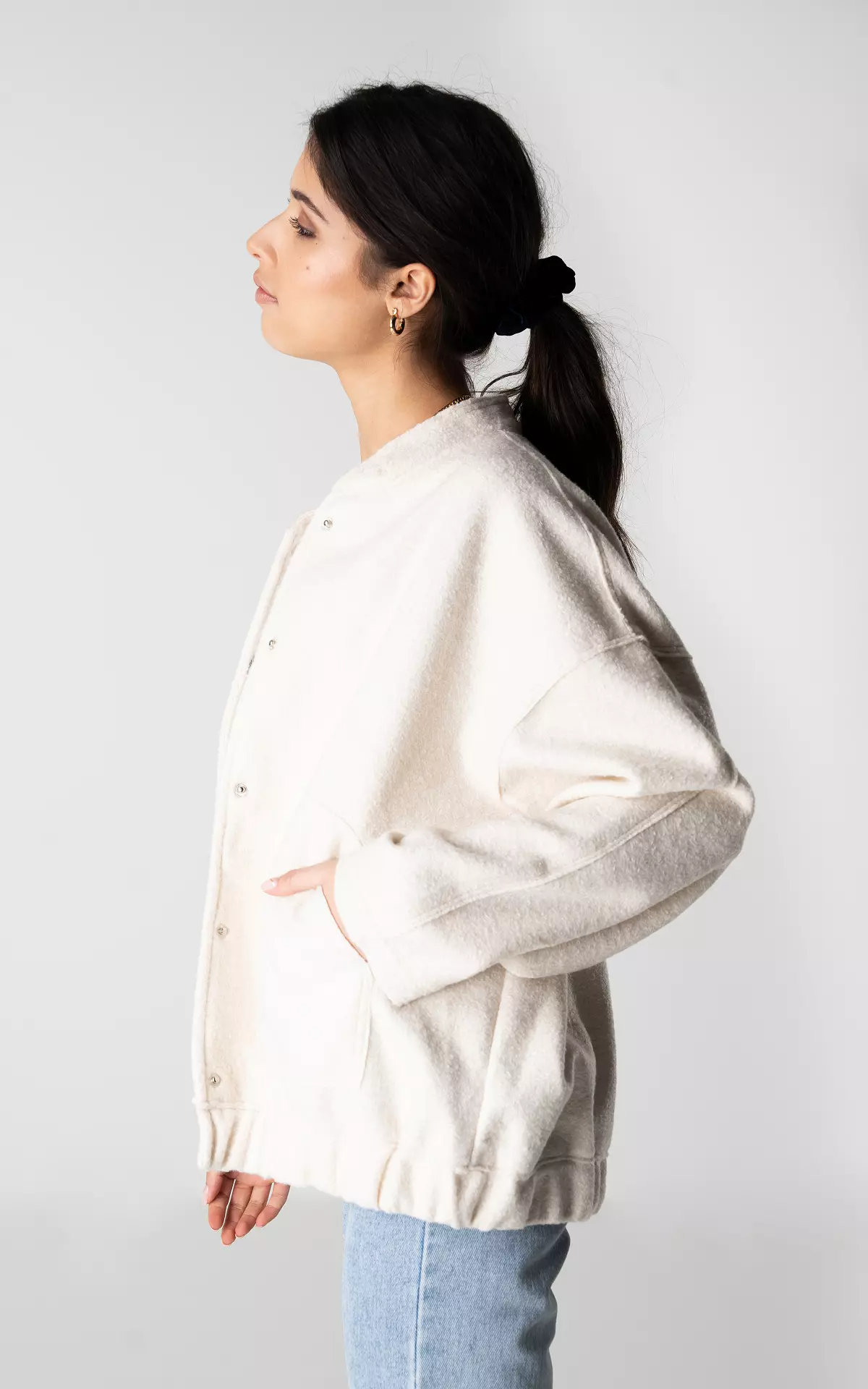 Cazadora Bomber Con Corte Oversize Para Adultos | Ideal Para Media Estación
