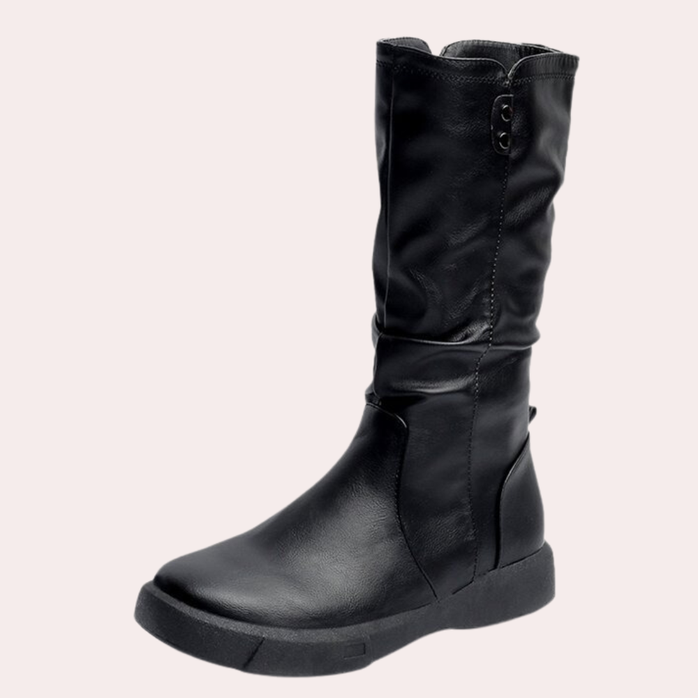 Botas con Diseño Funcional De Media Caña para Mujer | Ideales para Días Fríos