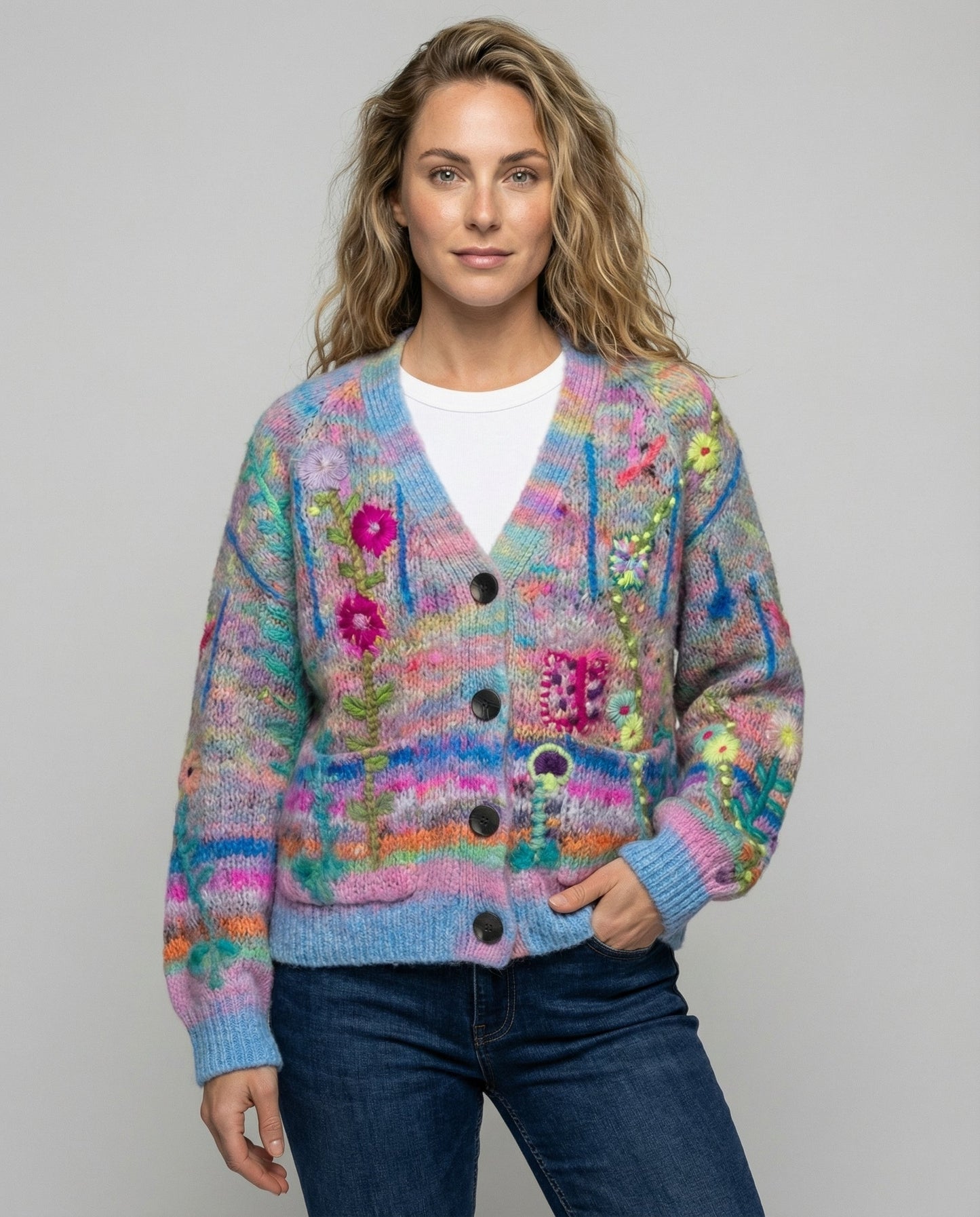 Jersey Con Motivo Floral Para Adultos | Ideal Para Uso Diario Y Laboral