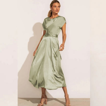 Vestido Cruzado con Cintura Ajustable para Mujer | Ideal para Uso Diario y Eventos