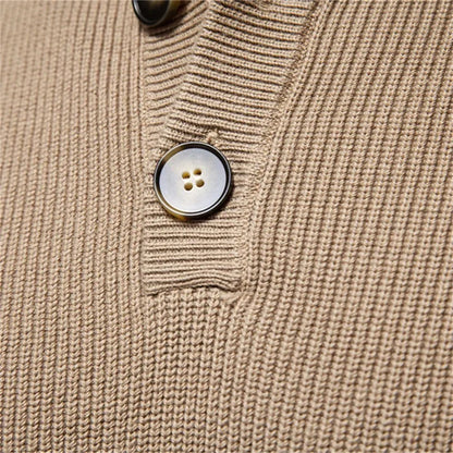Jersey con Botones Frontales y Corte Ligeramente Ajustado para Hombre | Ideal para Otoño e Invierno