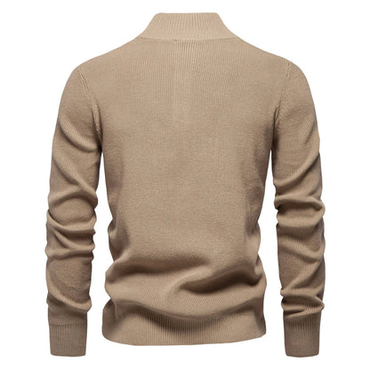 Jersey con Botones Frontales y Corte Ligeramente Ajustado para Hombre | Ideal para Otoño e Invierno