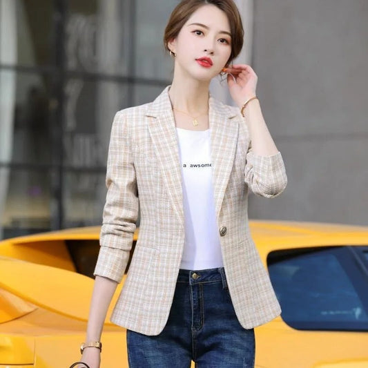 Blazer Estructurado Para Mujer con Cierre Frontal y Mangas Largas | Ideal Para Uso Diario y Entornos Profesionales