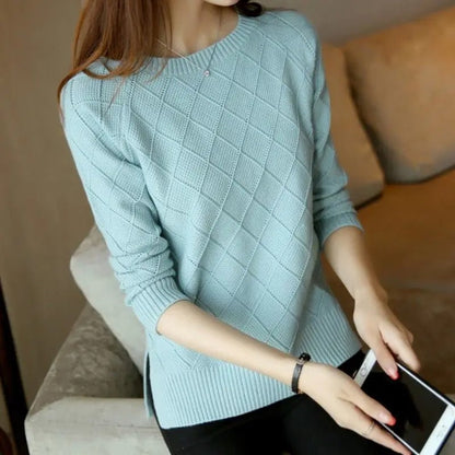 Jersey de Manga Larga con Corte Estándar para Mujer | Ideal para Otoño e Invierno