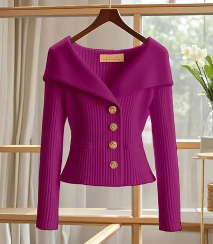 Jersey De Manga Larga Con Cuello En V Para Mujer | Ideal Para Uso Diario O Profesional