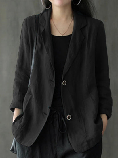 Blazer Ajustado Para Mujer con Cierre Frontal y Mangas Largas | Ideal Para Uso Diario y Ocasiones Formales