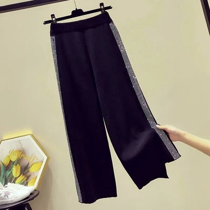 Pantalón De Cintura Alta Con Piernas Anchas Para Mujer | Ideal Para Uso Diario