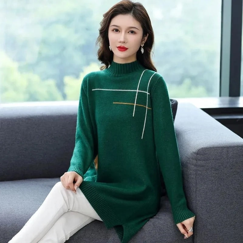 Jersey de Manga Larga con Corte Relajado para Mujer | Ideal para Días de Invierno